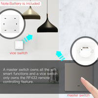 MoesHouse Tuya ZigBee Smart Light Switch with Scene Switch Kit No Neutral Wire No Capacitor Required work with Alexa Google Home