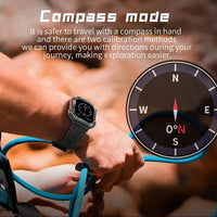 Men Smart Watch For Android IOS Fitness Watches Ip68 Waterproof Military Healthy Monitor AI Voice Bluetooth Call Smartwatch 2023