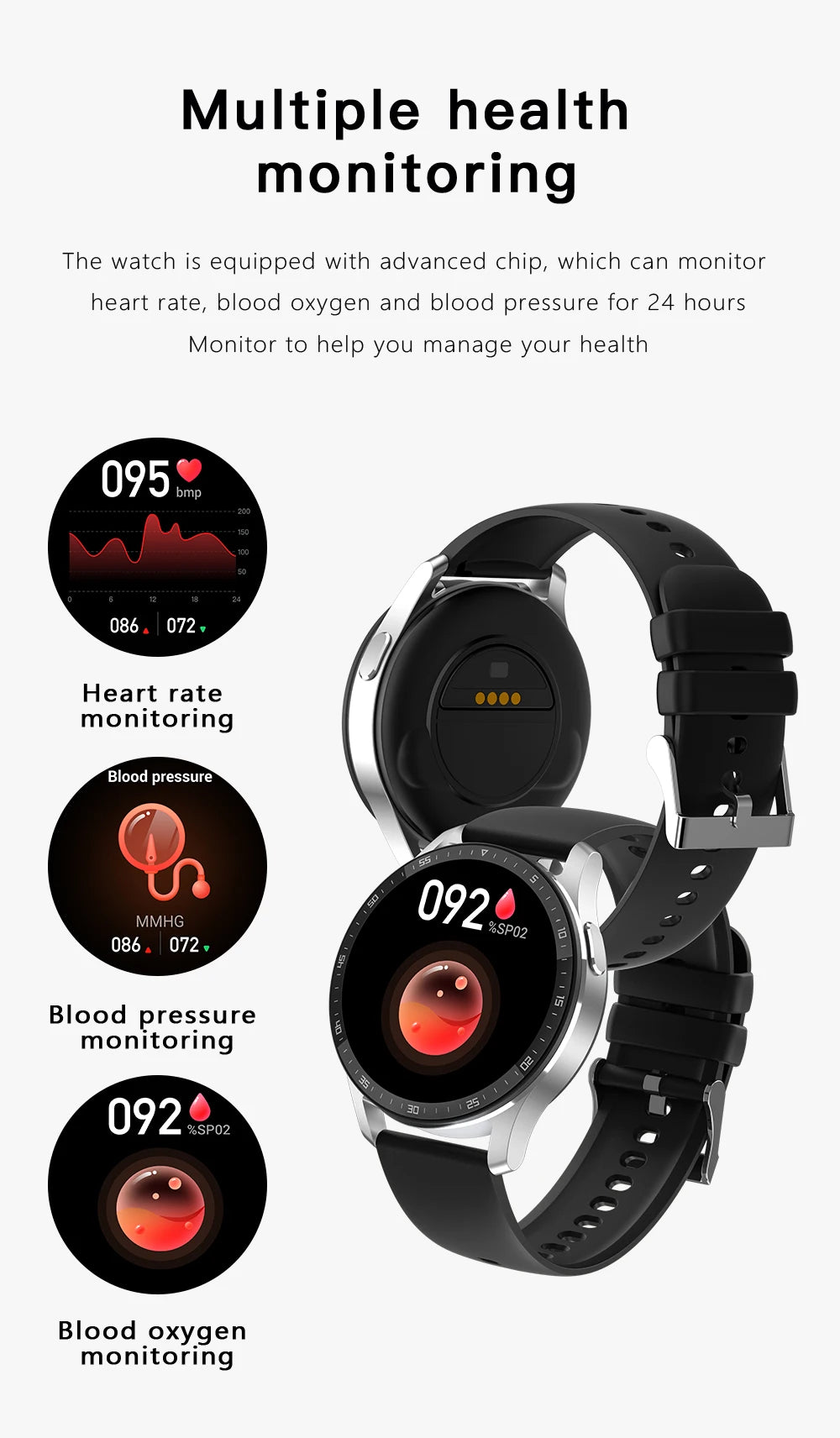 GEJIAN X10 Headset Smart Watch TWS Two In One Wireless Bluetooth Dual Headset Call Health Blood Pressure Sport Music Smartwatch