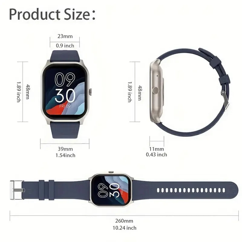 Smart watch, wireless calling /dial, multi -Sport mode,Suitable for men and women, sports watches,,for iPhone/Andriod