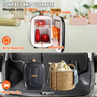 VEVOR 4L Mini Desk Fridge Car Refrigeration Keep Cooler Portable Cosmetics Warm Heat Mask Beverage for Household Dormitory Home