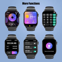 SENBONO Men's Smartwatch Bluetooth Call Fitness Tracker Heart Rate 100+ Sport Mode Smart Watch Men for Android IOS Xiaomi Huawei