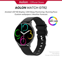 Aolon GTR2 Smart Watch 1.43-inch AMOLED Screen Bluetooth Call Blood Oxygen & Heart Rate 24H Precise Sleep Sport Smartwatchs