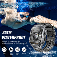 EIGIIS 2024New Smart Watch Men 3ATM Waterproof 2.02"S320B With Compass And LED Flashlight Sports And Fitness Tracking Heart Rate