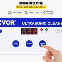 VEVOR Home Appliance 0.8L 2L 3L 6L 15L Ultrasonic Cleaner Portable Washing Machine Dishwasher Lave-Dishes Ultrasound Bath Sonic