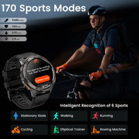 2024 KOSPET TANK T3 Smart Watch For Men 500mAh Battery Smartwatch Women Digital Fitness Watches AMOLED AI Voice AOD Bluetooth