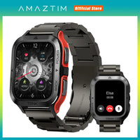 AMAZTIM TANK M2 Ultra Smartwatches For Men 5ATM IP69K Waterproof Mens Digital Watch Bluetooth Call Fitness Tracker Smart Watches