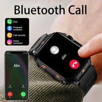 SENBONO New  Men Smart Watch 1.95inch HD Screen Bluetooth Call 24/7 Heart Rate Monitor IP68 100+ Sport Modes Smartwatch for Men