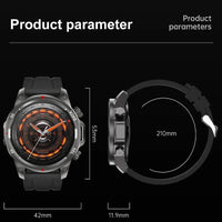 2024 New Bluetooth Calling Men's Smartwatch LED Outdoor Fitness Health Monitoring Smart Watch 360 * 360 HD Waterproof Smartwatch