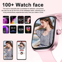 Smart watch with full touch screen, Bluetooth calling, message alerts and more, compatible with iPhone/android mobile phones