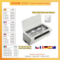 VEOVR 500ml Ultrasonic Cleaner Mini Portable Washing Machine Ultrasound Bath Sonic Cleaning Devices for Glasses Home Appliances