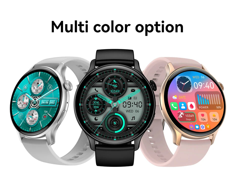 Xiaomi Mijia New Women Bluetooth Call Smartwatch Always Display Time Heart Rate Sports Health Monitoring Music GT4 Smart Watches