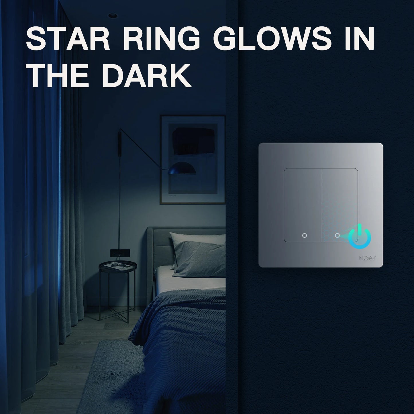 MOES New Star Ring Tuya Smart ZigBee3.0 Scene Switch Smart Life/MOES APP Remote Control Work with Alexa Google