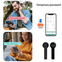 RAYKUBE M5 US Free Delivery Tuya BLE Smart Fingerprint Door Lock Electronic Lock with Password/Key/Card/Tuya APP Unlock