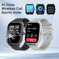 Smart watch with full touch screen, call, message reminder and other functions, suitable for men and women