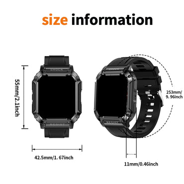 Smart watch, wireless calling/dial, multi-Sport mode,sports watches, Change Wallpaper, fitness monitoring, for iPhone/Andriod