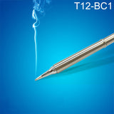 QUICKO T12-BCF3 Lead-free Soldering Iron Tip, T12-BC1, T12-BC1.5, T12-BC2, T12-BC3, T12-BCF1, T12-BCF2, T12-BCF3