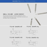 QUICKO T12-KU Lead-free Soldering Iron Tip, T12-K, T12-KF, T12-KL, T12-KR, T12-KU