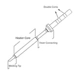 QUICKO TS100 Lead-free Electric Soldering Iron Tip, TS-KU, TS-B2, TS-BC2, TS-C4, TS-D24, TS-I, TS-ILS, TS-K, TS-KU