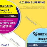 MECHANIC iTough X 200M 0.028MM LCD OLED Screen Cutting Wire, MECHANIC 0.028MM 200M