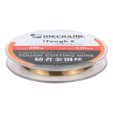 MECHANIC iTough X 200M 0.03MM LCD OLED Screen Cutting Wire, MECHANIC 0.03MM 200M