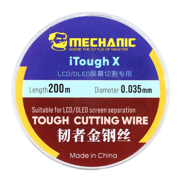 MECHANIC iTough X 200M 0.035MM LCD OLED Screen Cutting Wire, MECHANIC 0.035MM 200M