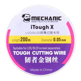 MECHANIC iTough X 200M 0.05MM LCD OLED Screen Cutting Wire, MECHANIC 0.05MM 200M