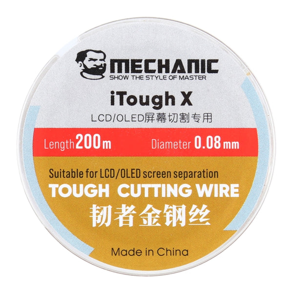 MECHANIC iTough X 200M 0.08MM LCD OLED Screen Cutting Wire, MECHANIC 0.08MM 200M