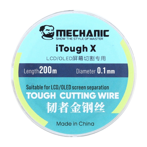 MECHANIC iTough X 200M 0.1MM LCD OLED Screen Cutting Wire, MECHANIC 0.1MM 200M