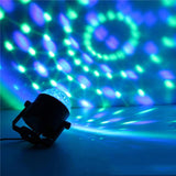 YouOKLight YK2278 3W Sound Activated Party DJ Lighting RBG Disco Ball Strobe Lamp Stage Par Light with 7 Modes, Without Remote Control