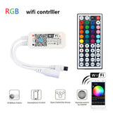 RGB Wifi LED Controller with 44 Keys Infrared Remote Control for 5050 2835 3528 LED Strip LED module, 5V-28V