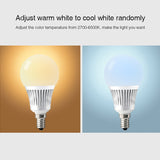 FUT013 5W E14 RGB + CCT LED Bulb AC100~240v 2.4g WiFi Remote Control Dimmable Led Lights