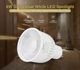 FUT107 GU10 6W Double White CCT LED Bulb Spotlight For Bedroom And Living Room