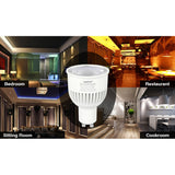 FUT107 GU10 6W Double White CCT LED Bulb Spotlight For Bedroom And Living Room