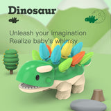 MoFun 2055A Puzzle and insert dinosaur early education toys, 2055A