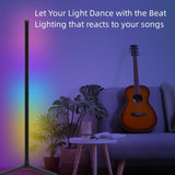 SAL004B USB Plug Home Bar Atmosphere Music Ambient RGB LED Floor Light, SAL004B