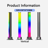 SAL043 2pcs Wifi RGB Rhythm Voice Music Desktop Atmosphere LED Table Lamp, SAL043