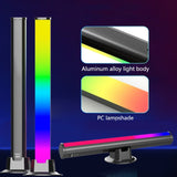 SAL043 2pcs Wifi RGB Rhythm Voice Music Desktop Atmosphere LED Table Lamp, SAL043