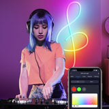 NH021 Waterproof 3m TUYA WIFI Music Sync RGB Neon Rope Light, NH021