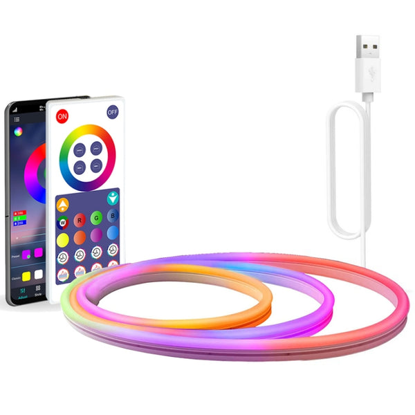 NH021 Waterproof 3m TUYA WIFI Music Sync RGB Neon Rope Light, NH021