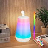 ST117 RGB Remote Control Touch Dimmable Lamp Portable Bedside Night Light, ST117