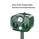 Solar Animal Drive Waterproof PIR Sensor Outdoor Garden Anti-cat Dog Ultrasonic Solar Alarm Drive, PIR Repellent