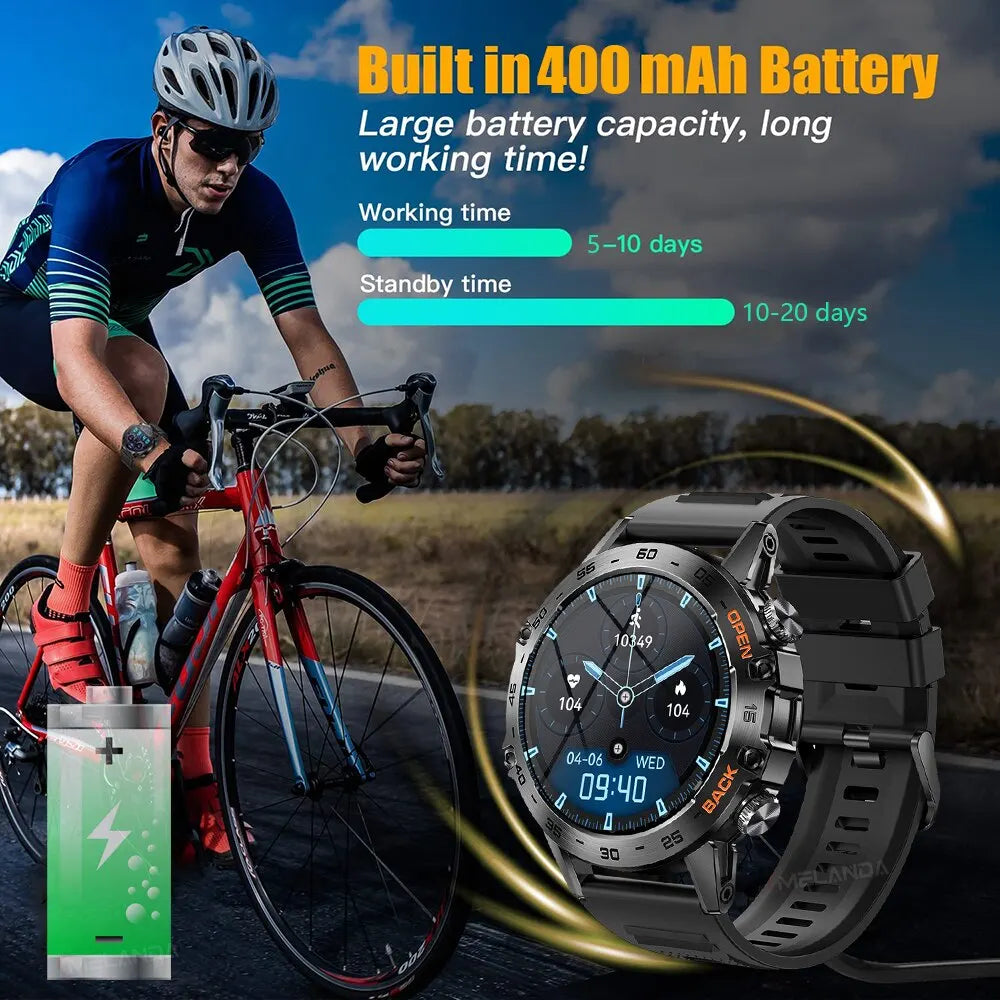 Xiaomi Mijia Bluetooth Call Smart Watch Men Outdoor Sports Fitness Heart Rate Health Monitoring Smartwatch for Android IOS Phone