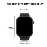 Smart watch with full touch screen, Bluetooth calling, message alerts and more, compatible with iPhone/android mobile phones