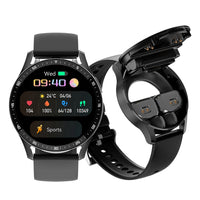 GEJIAN X10 Headset Smart Watch TWS Two In One Wireless Bluetooth Dual Headset Call Health Blood Pressure Sport Music Smartwatch