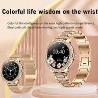 Xiaomi Mijia Women Smart Watch True Blood Oxygen 1.32Inch 360*360 HD Screen Diamond Bracelet Bluetooth Call Smartwatch Ladies