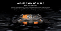 2024 Original KOSPET TANK M3 Ultra GPS Smartwatches For Men Women Smartwatch 480mAh Digital Fitness AMOLED AOD Bluetooth Watches