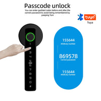 RAYKUBE M5 US Free Delivery Tuya BLE Smart Fingerprint Door Lock Electronic Lock with Password/Key/Card/Tuya APP Unlock