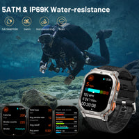 Original KOSPET TANK M3 Ultra GPS Smartwatches Men Waterproof Electronic Smart Watch AOD 480mAh Digital AMOLED Bluetooth Watches