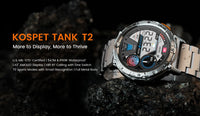 2024 Original KOSPET TANK T2 Smart Watch For Men Smartwatch AI Voice Bluetooth Call Waterproof Digital Electronic Smartwatch